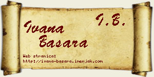 Ivana Basara vizit kartica